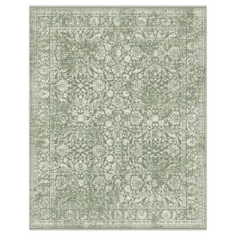 GENIMO Flourishing Floral Print Machine Washable Area Rug