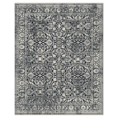 GENIMO Flourishing Floral Print Machine Washable Area Rug