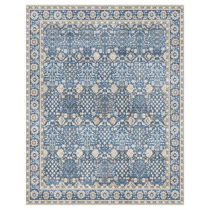 GENIMO Vintage Floral Rug Non-Shedding Distressed Area Rug