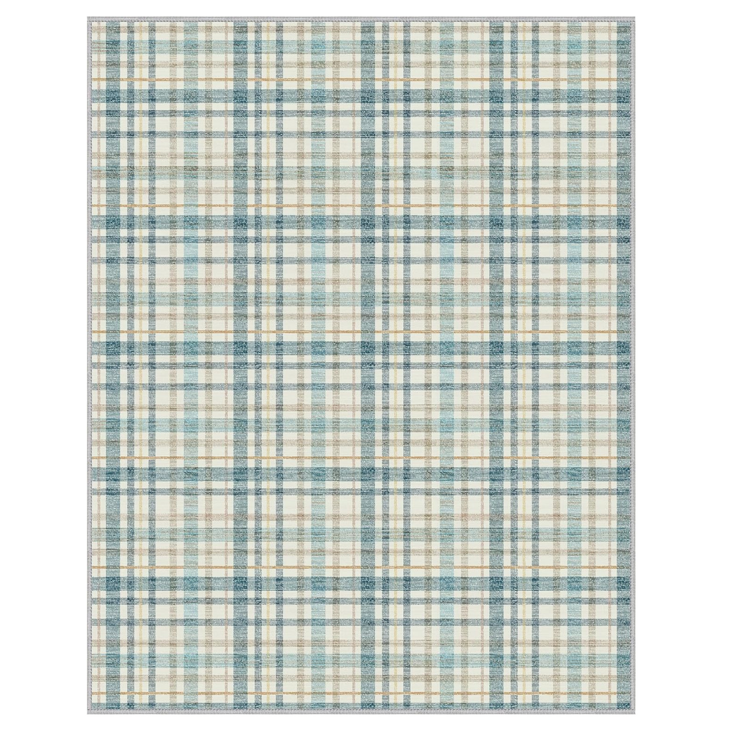 GENIMO Classic Plaid Print Machine Washable Non-Slip