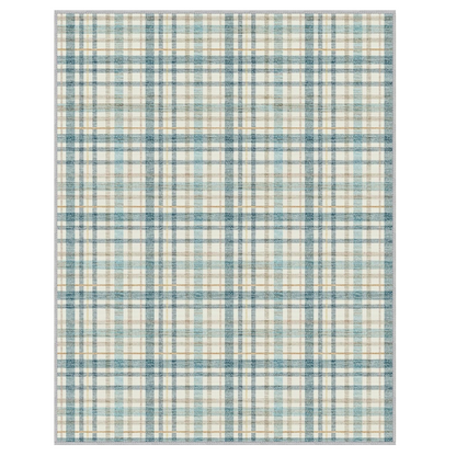 GENIMO Classic Plaid Print Machine Washable Non-Slip
