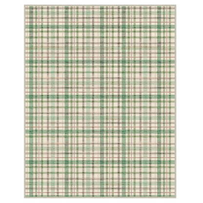 GENIMO Classic Plaid Print Machine Washable Non-Slip