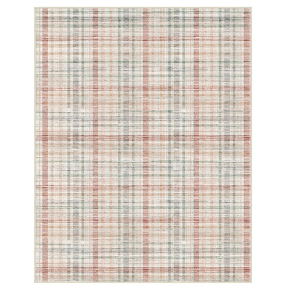 GENIMO Classic Plaid Print Machine Washable Non-Slip