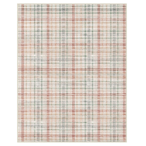 GENIMO Classic Plaid Print Machine Washable Non-Slip