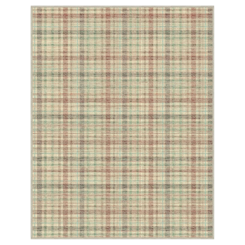 GENIMO Classic Plaid Print Machine Washable Non-Slip
