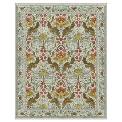 GENIMO Vintage Floral Machine Washable Area Rug