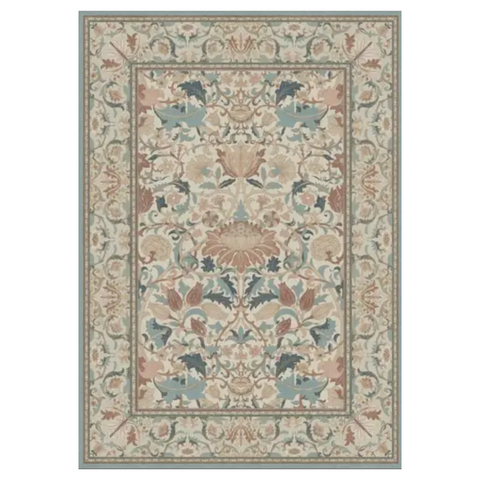 GENIMO Aesthetic Floral Pattern Print Area Rug