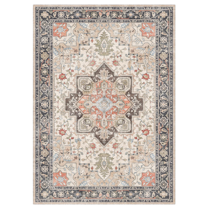 GENIMO Gorgeous Vintage Bohemian Print Machine Washable Runner Rug