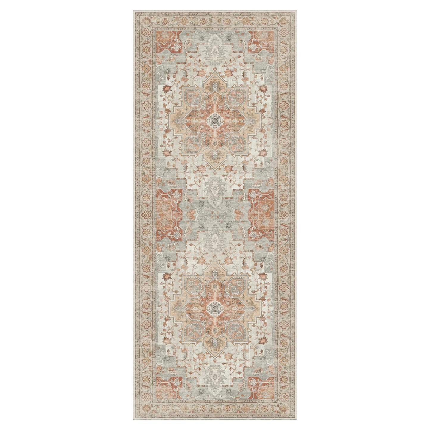 GENIMO Gorgeous Vintage Bohemian Print Machine Washable Runner Rug