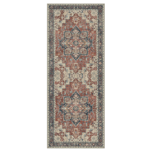 GENIMO Gorgeous Vintage Bohemian Print Machine Washable Runner Rug