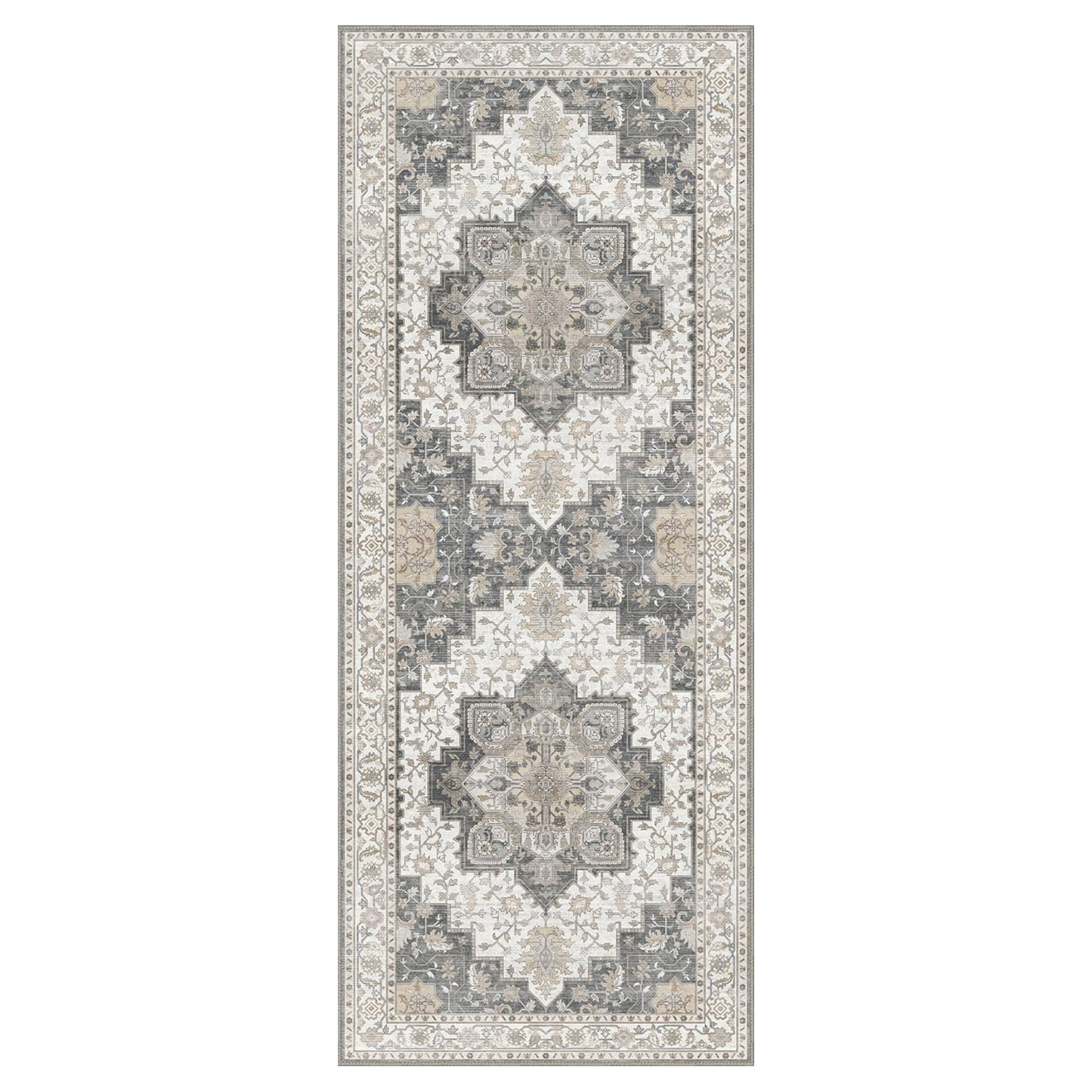 GENIMO Gorgeous Vintage Bohemian Print Machine Washable Runner Rug