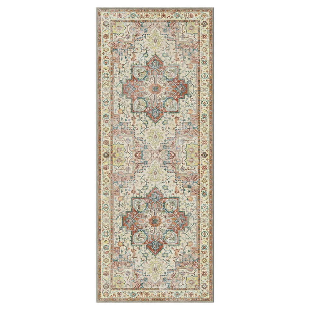 ◉90's vintage rug◉187×82　アゼルバイジャン産　ランナー Daria Vintage Persian Tribal Washable Runner Rug | GENIMO