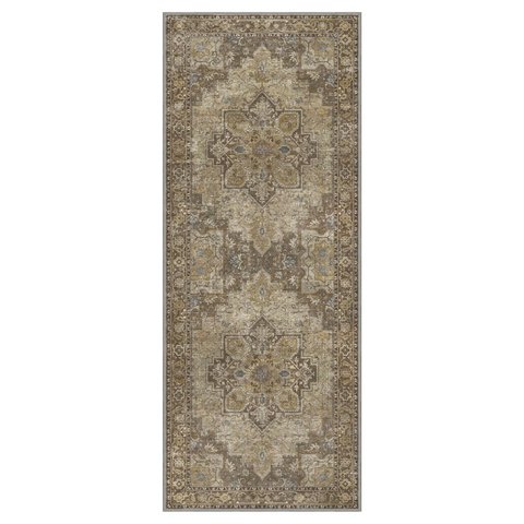 GENIMO Gorgeous Prints Machine Washable Low Pile Runner Rug