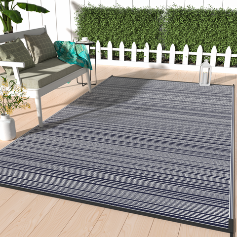 GENIMO Outdoor Rug for Patio Clearance,8'x10' Waterproof Mat