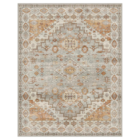 GENIMO Washable Low Pile Bohemian Mandala Breath Area Rug