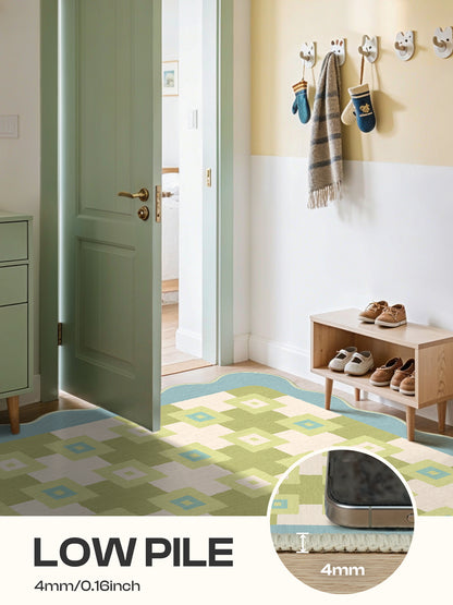GENIMO Modern Geometric Decorative Irregular Area Rug