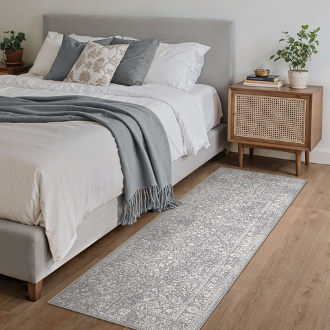 GENIMO Flourishing Floral Print Machine Washable Runner Rug,2'x6'