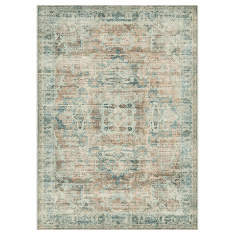 GENIMO Aged Lattice Print Area Rug