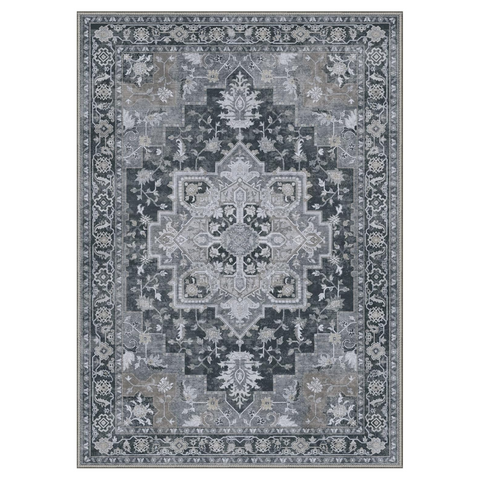 GENIMO Machine Washable Rugs Non Slip Carpet with Gripper AR1005