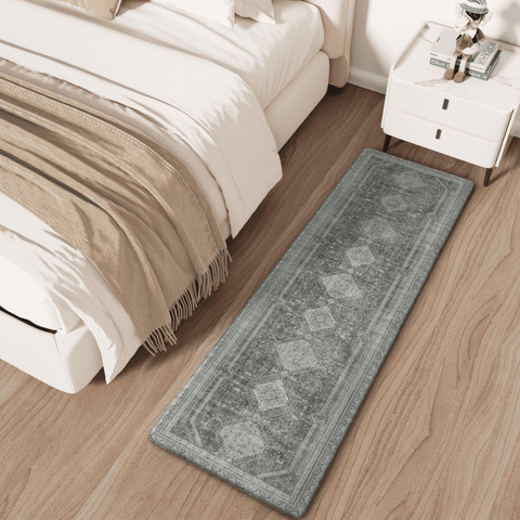 GENIMO 2Pcs Anti Fatigue Cushioned Kitchen Mats for Floor Oriental Washable Runner Rug
