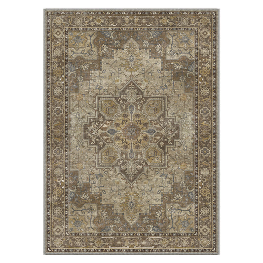 GENIMO 6X9 Area Rug for Living Room,Brown