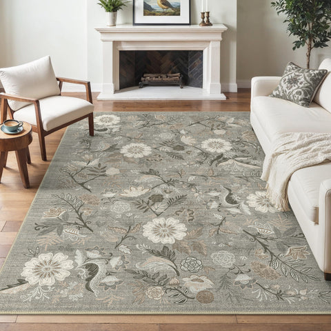 GENIMO Washable Modern  Forest Botanical Non Slip Area Rugs