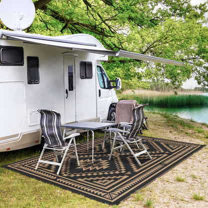 GENIMO Outdoor Rug for Patio Clearance,8'x10' Waterproof Mat
