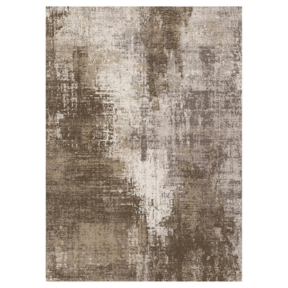 GENIMO Washable Area Rug Modern Brown Urban Mist