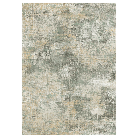 GENIMO Modern Healing Green Abstract Textured Washable Area Rug