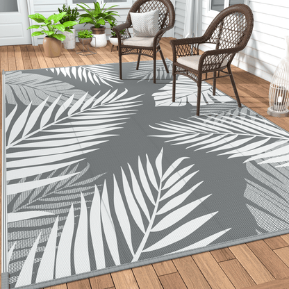 GENIMO Outdoor Rug for Patio Clearance,8'x10' Waterproof Mat