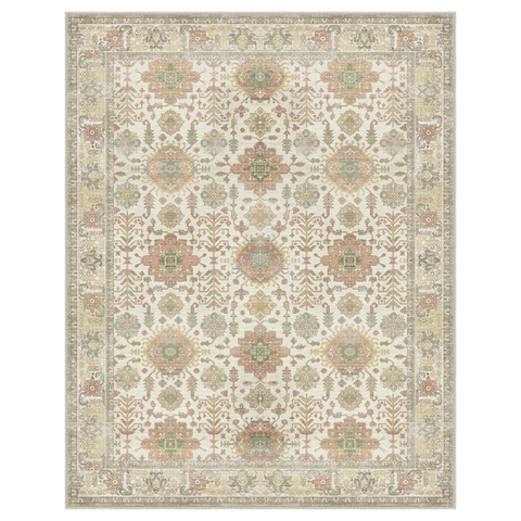 GENIMO Classic Persian Garden Washable Non-Slip Area Rug