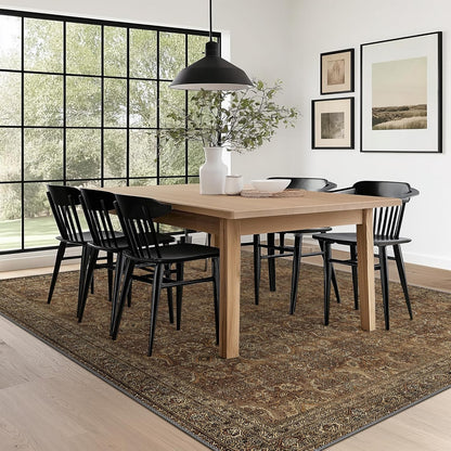 GENIMO Vintage Bohemian Symmetrical Print Warm Color Soft Area Rug