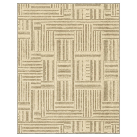 GENIMO Modern Simple Imitation Wood Grain Area Rug