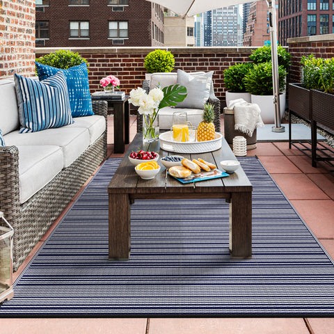 GENIMO Outdoor Rug for Patio Clearance,8'x10' Waterproof Mat