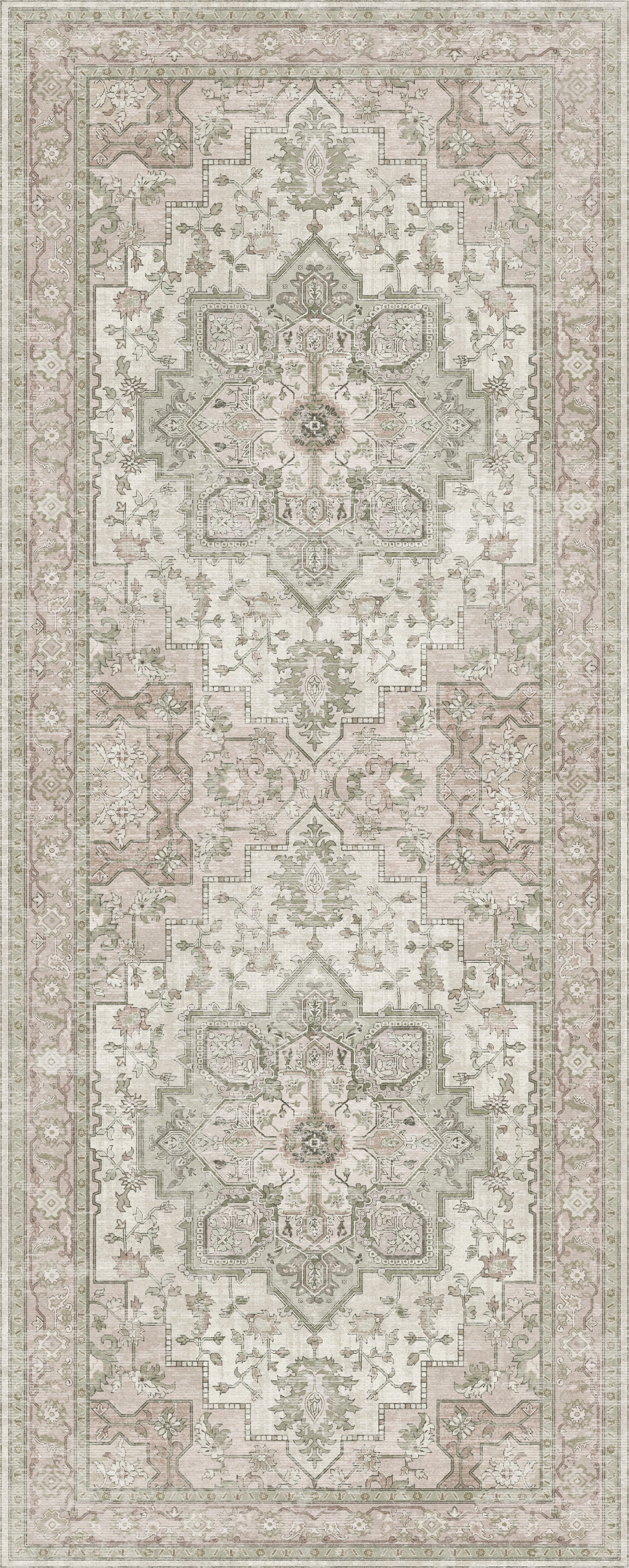 GENIMO Runner Rugs 2x6, Hallway Runner Rugs, Beige White