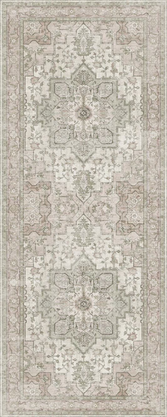 GENIMO Runner Rugs 2x6, Hallway Runner Rugs, Beige White