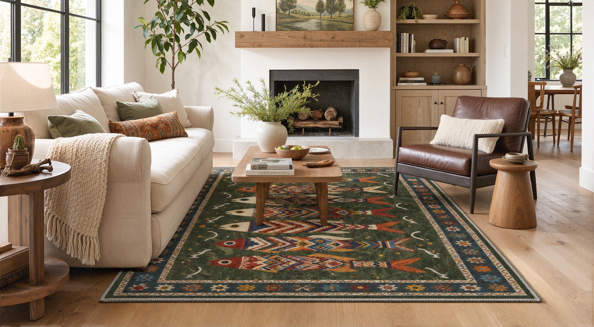 GENIMO best-selling rugs in a playful family room
