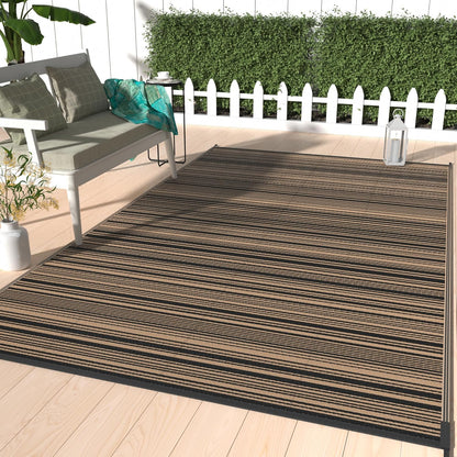 GENIMO Simple Striped Waterproof Outdoor Rug