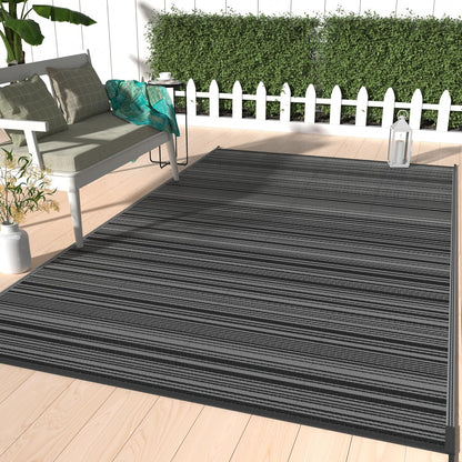 GENIMO Simple Striped Waterproof Outdoor Rug