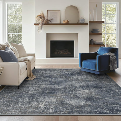 GENIMO Non-Slip Modern Abstract Slim Low Pile Carpet Area Rug