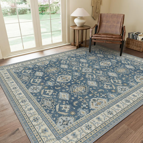 GENIMO Bohemian Geometric Jewels Washable Non-Slip Area Rug