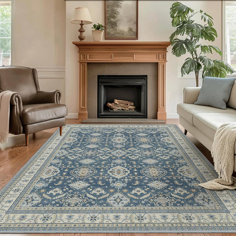 GENIMO Bohemian Geometric Jewels Washable Non-Slip Area Rug