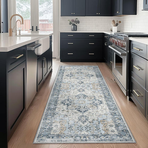 GENIMO Machine Washable Non Slip with Gripper Runner Rug