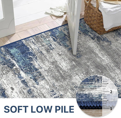 GENIMO Modern Abstract Painting Soft Pet Friendly Area Rug