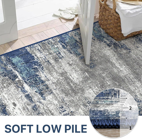 GENIMO Modern Abstract Painting Soft Pet Friendly Area Rug