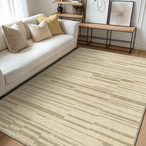 GENIMO Modern Simple Imitation Wood Grain Area Rug