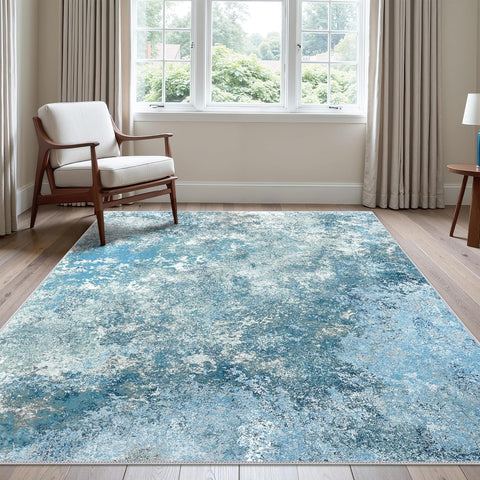 GENIMO Abstract Clouds Art Machine Washable Area Rug