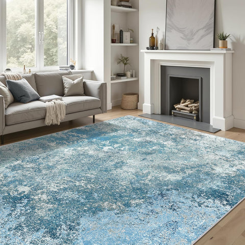 GENIMO Abstract Clouds Art Machine Washable Area Rug