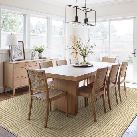 GENIMO Modern Simple Imitation Wood Grain Area Rug