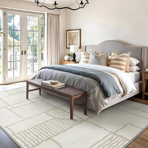 GENIMO Abstract Geometric Printed Lightweight Area Rug